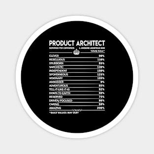 Product Architect T Shirt - Product Architect Factors Daily Gift Item Tee Magnet